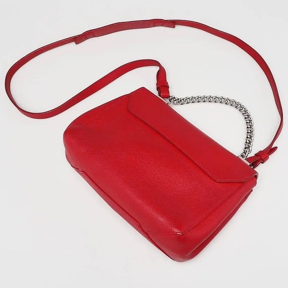 RARE Louis Vuitton Lockme 2 BB Leather red Handbag leather LIKE NEW - Picture 4 of 12